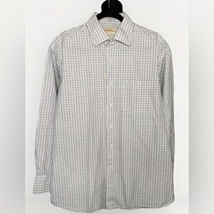 Tommy Bahama Men’s Plaid Button Down Shirt Medium 15.5 32/33 Cotton